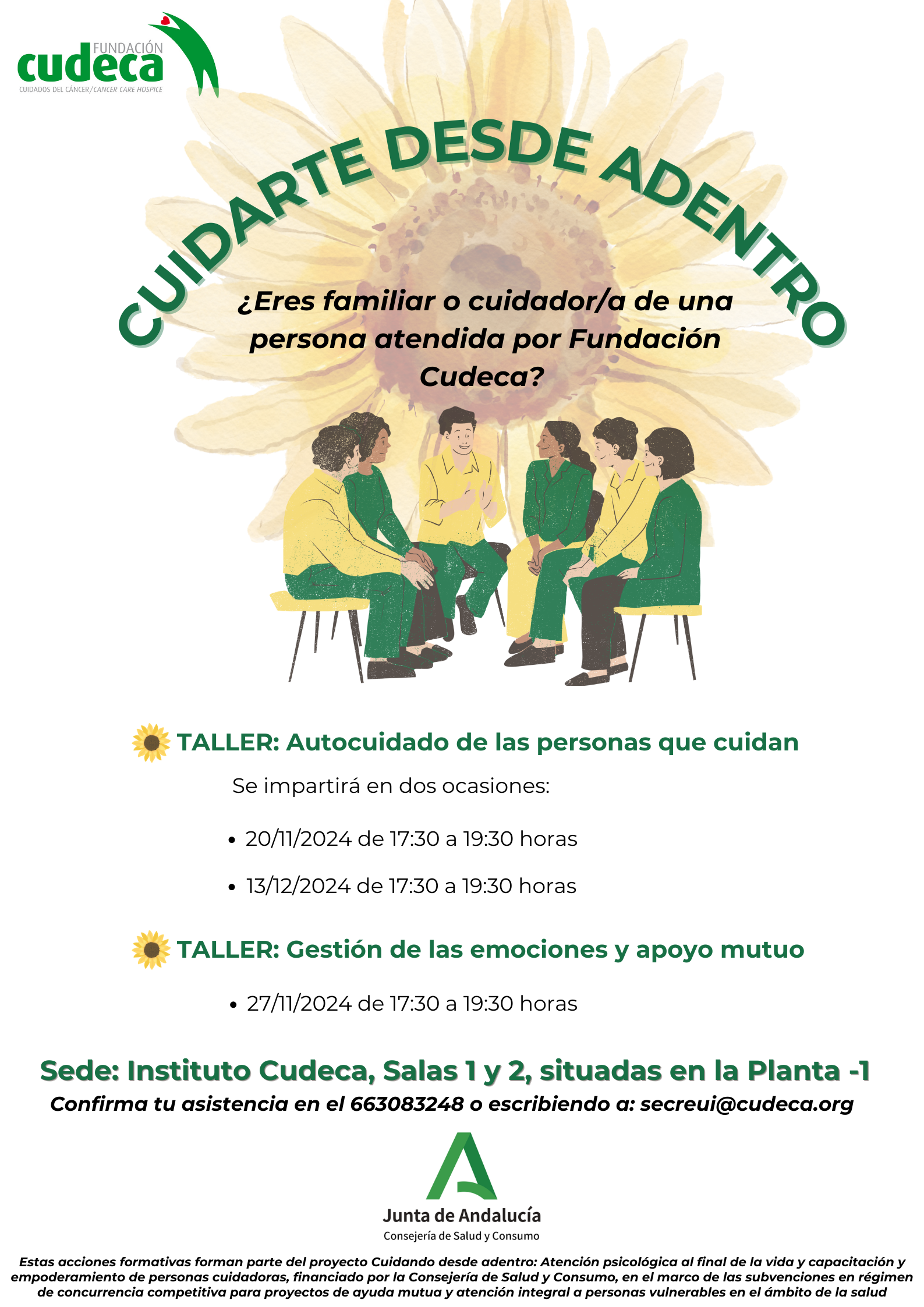 Talleres «Cuidarte desde adentro»