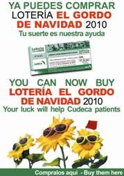 ¡Ya puedes comprar la Lotería de Navidad (EL GORDO) en Cudeca!