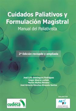 Libro Cuidados Paliativos y Formulación Magistral