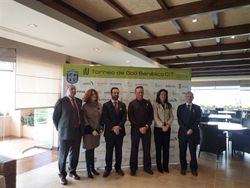 Miguel Ángel Jiménez en el IV Torneo de Golf del Colegio Internacional Torrequebrada por Cudeca en Valle Romano